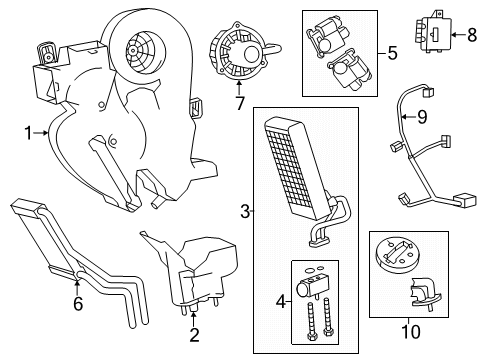 2022 Dodge Durango A/C Evaporator Diagram 2