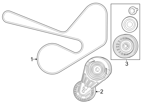 2022 Jeep Wrangler Belts & Pulleys Diagram 2