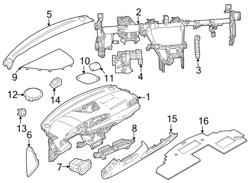 2024 Dodge Hornet Instrument Panel Diagram