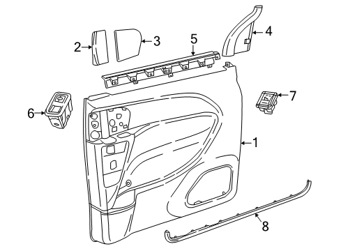 2021 Chrysler Voyager Rear Door Diagram 2