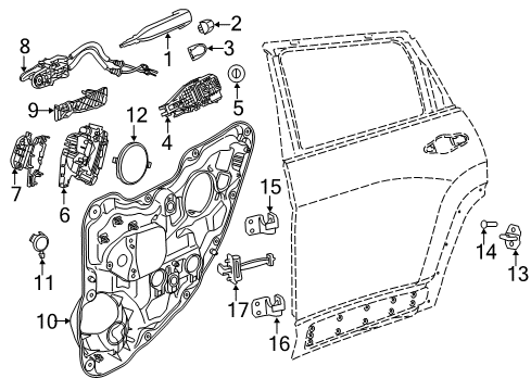 2022 Jeep Cherokee Front Door Diagram 3