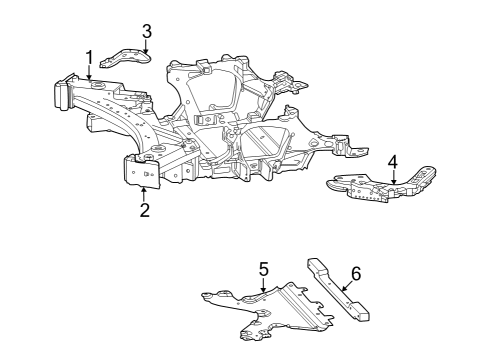 2024 Jeep Grand Cherokee L Suspension Mounting - Front Diagram 2