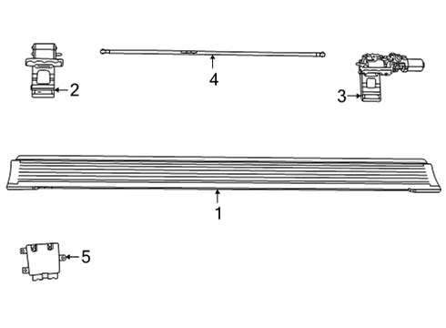 2024 Jeep Grand Wagoneer L Running Board Diagram