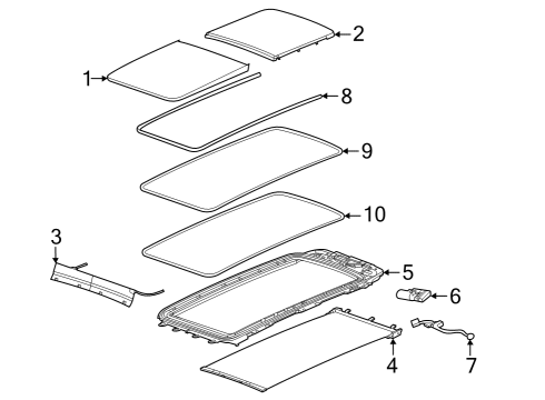 2024 Jeep Grand Cherokee Sunroof Diagram 2