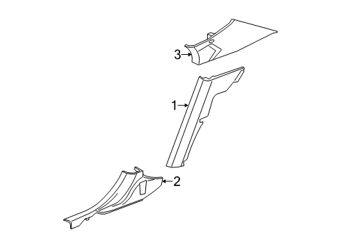 2023 Dodge Charger Interior Trim - Quarter Panels Diagram