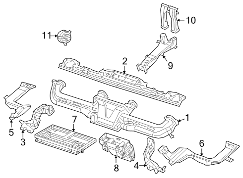 2022 Jeep Gladiator Ducts Diagram