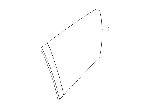 2021 Chrysler Voyager Glass - Side Panel Diagram