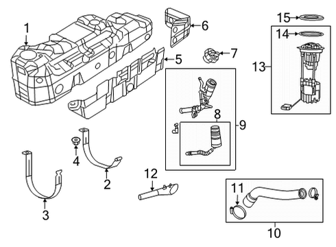 2023 Ram 1500 FUEL Diagram for 68549020AA