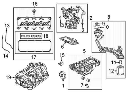 2021 Jeep Grand Cherokee L ENGINE INTAKE Diagram for 68540428AA