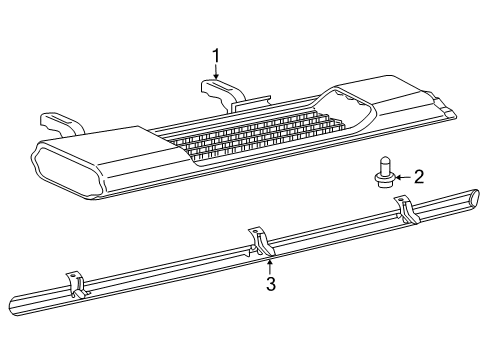 2022 Jeep Wrangler Exterior Trim - Pillars Diagram 2