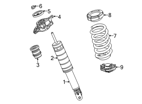 2024 Jeep Grand Wagoneer L Shocks & Components - Rear Diagram 2