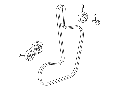 2023 Chrysler 300 Belts & Pulleys Diagram 2