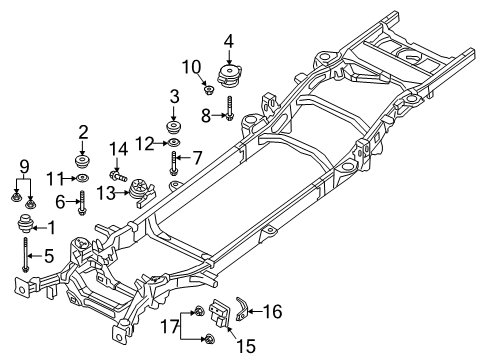 2022 Ram 1500 Frame & Components Diagram 1