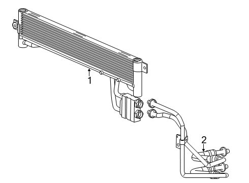 2023 Jeep Cherokee Trans Oil Cooler Diagram 1