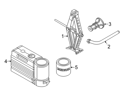 2022 Jeep Renegade Jack & Components Diagram