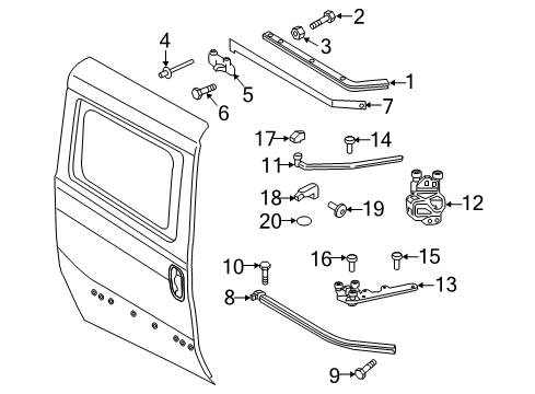 2021 Ram ProMaster City Lock & Hardware Diagram 5