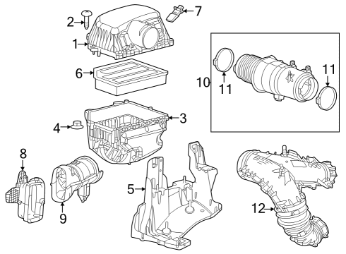 2023 Jeep Grand Wagoneer Duct-Clean Air Diagram for 53011546AD