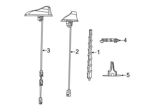 2023 Jeep Compass Antenna & Radio Diagram