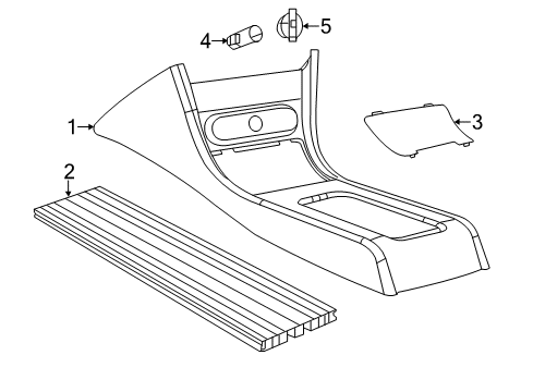 2023 Dodge Charger Console Diagram 2