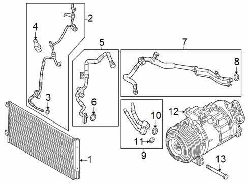 2023 Dodge Hornet CONDENSER-A/C Diagram for 68475915AB