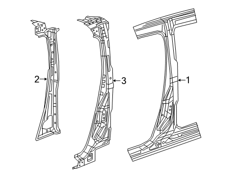 2021 Ram ProMaster City Center Pillar Diagram