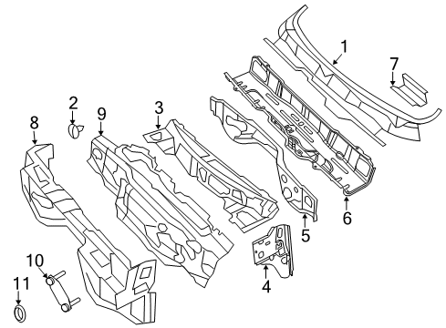 2022 Ram 1500 Classic Cab Cowl Diagram 1