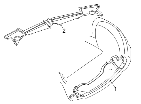 2023 Dodge Challenger Splash Shields Diagram