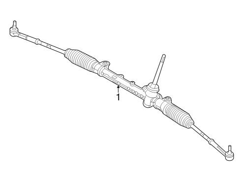 2022 Jeep Grand Cherokee Steering Column, Steering Wheel & Trim, Shaft & Internal Components Diagram 1