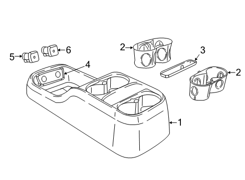 2022 Chrysler Pacifica Center Console Diagram 5