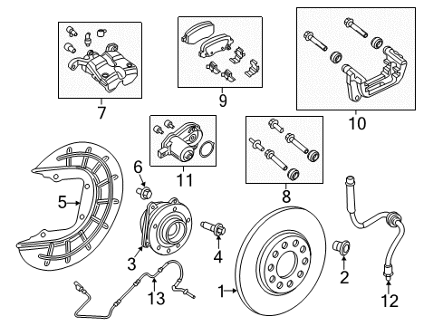 2022 Jeep Compass Brake Components Diagram 3