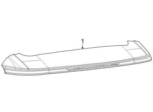 2023 Jeep Grand Cherokee SPOILER-LIFTGATE Diagram for 68570770AC