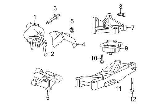 2022 Chrysler 300 Engine & Trans Mounting Diagram 4