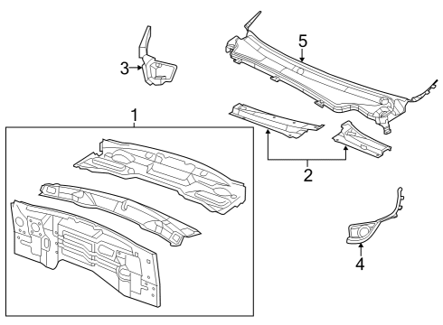 2022 Dodge Durango Cowl Diagram