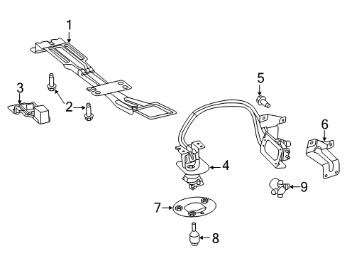 2022 Ram ProMaster 1500 Spare Tire Carrier Diagram 2