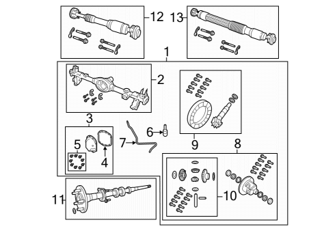 2024 Jeep Wrangler Axle Housing - Rear Diagram 1