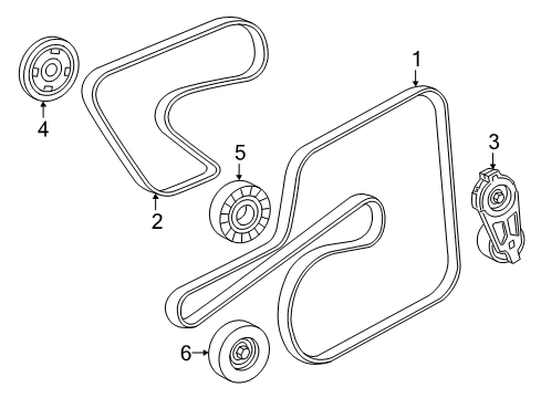 2023 Dodge Charger Belts & Pulleys Diagram 3