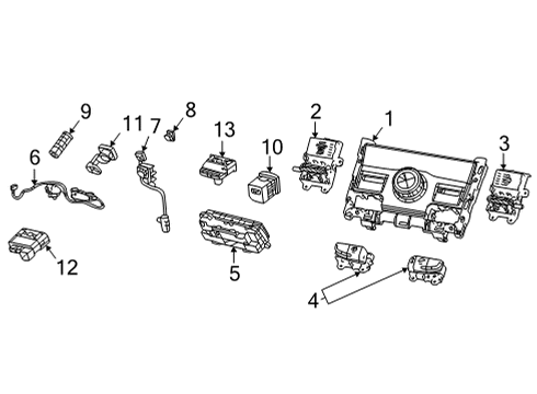 2023 Jeep Grand Cherokee L Gear Shift Control - AT Diagram