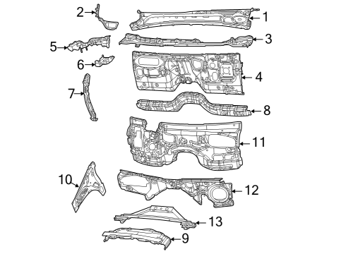 2024 Jeep Grand Cherokee PANEL-DASH Diagram for 68475579AC