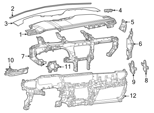 2022 Jeep Grand Cherokee Grille-Side Vent Diagram for 6PK27TX7AA