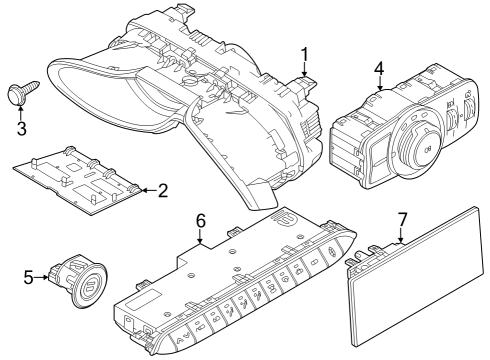 2023 Dodge Hornet Cluster & Switches Diagram