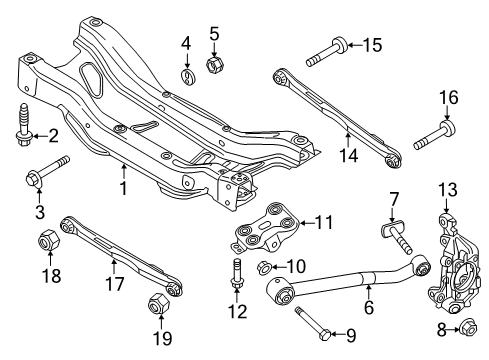 2022 Jeep Renegade Rear Suspension, Stabilizer Bar, Suspension Components Diagram 3