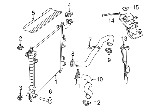 2022 Dodge Durango Radiator-Engine Cooling Diagram for 68480070AC