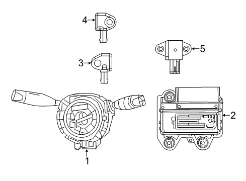 2022 Jeep Cherokee Air Bag Components Diagram 2