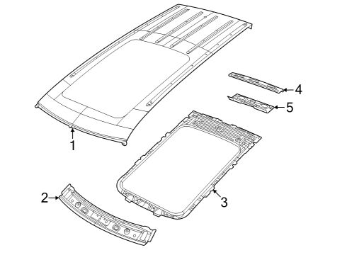 2024 Jeep Grand Cherokee Roof & Components Diagram 3