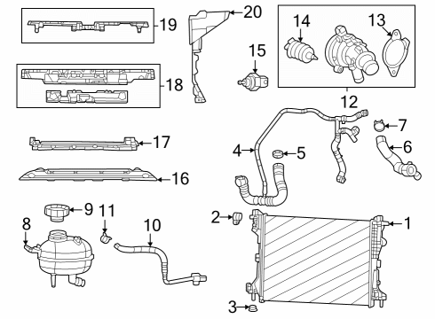 2023 Jeep Compass THERMOSTAT Diagram for 68612975AA