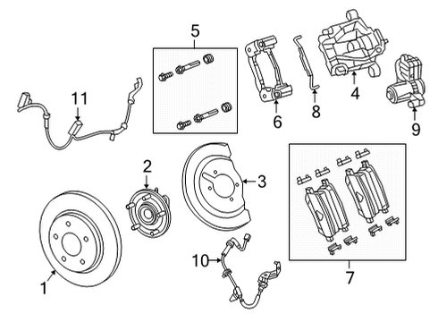 2020 Chrysler Voyager Rotor-Brake Diagram for 68420068AA