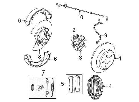 2022 Dodge Challenger DISC BRAKE Diagram for 68525320AA