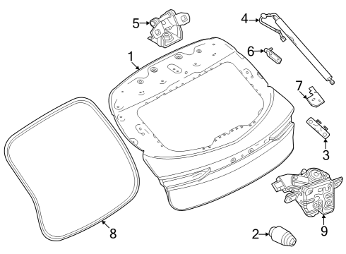 2023 Dodge Hornet Lift Gate Diagram 1