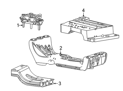 2022 Jeep Grand Cherokee L Engine & Trans Mounting Diagram 6