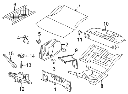 2023 Dodge Charger Interior Trim - Rear Body Diagram